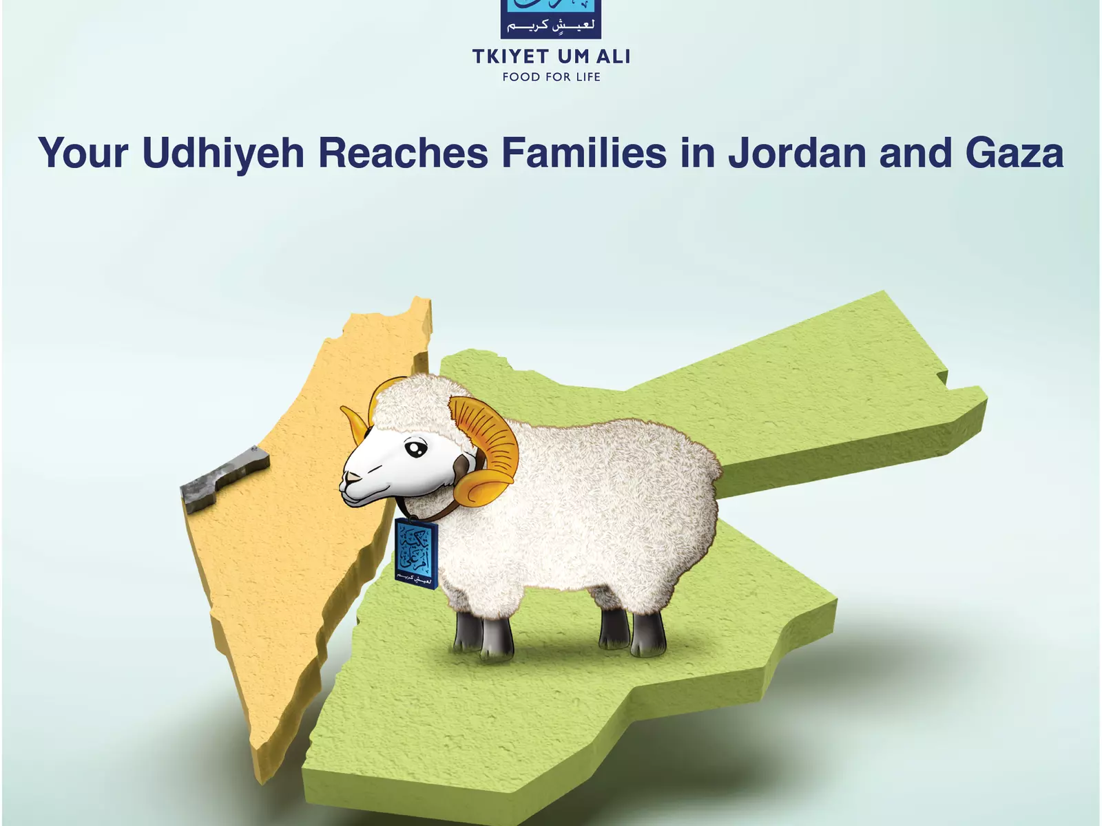 Tkiyet Um Ali launches its Adha campaign under the slogan: “Your Udhiyeh Reaches Families in Jordan and Gaza”
